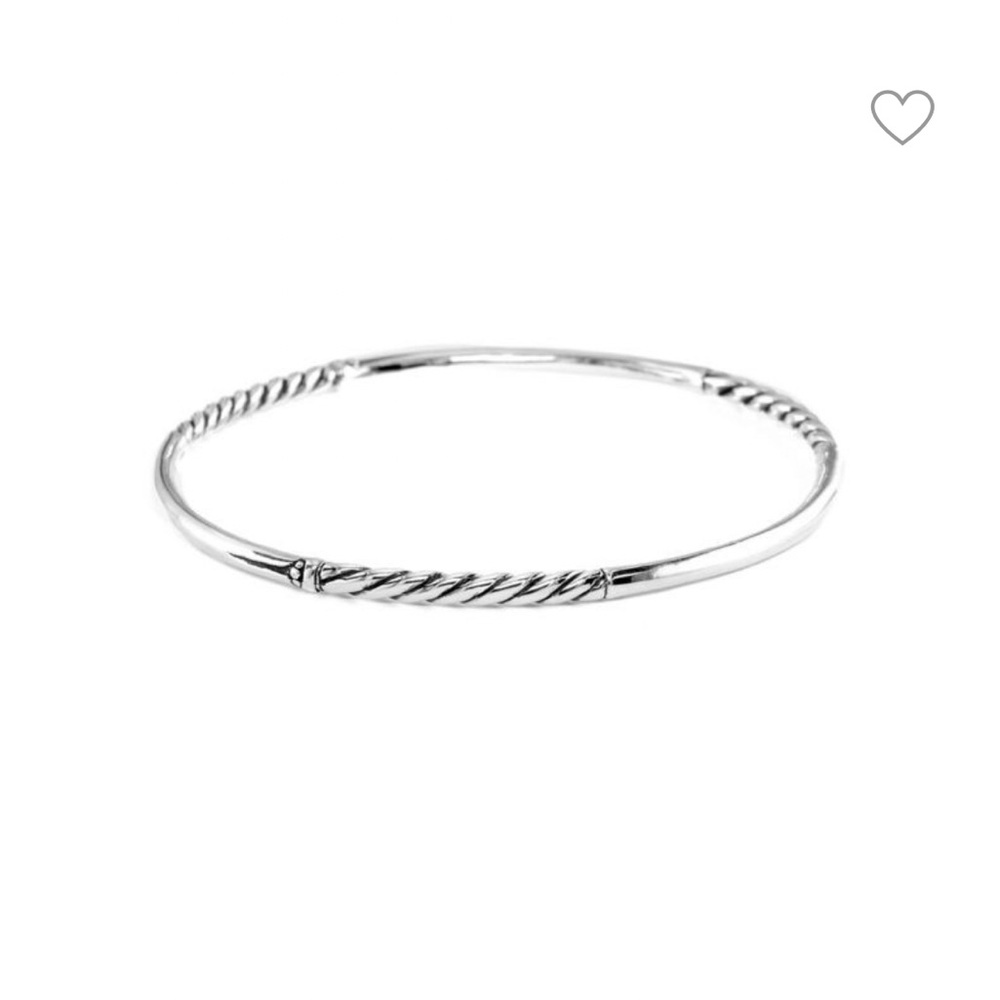 EFFY Balissima Sterling Silver Textured Bangle Bracelet
